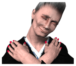 japan's old woman 2 sticker #10644062