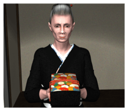 japan's old woman 2 sticker #10644071