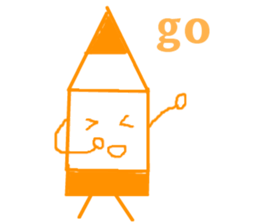 crayons people sticker #10644264