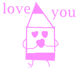 crayons people sticker #10644268