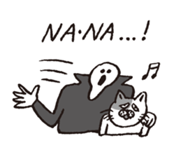 Death, then Partly Cat sticker #10644641