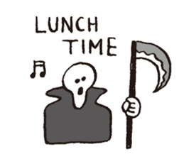 Death, then Partly Cat sticker #10644645