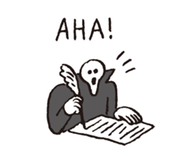 Death, then Partly Cat sticker #10644654