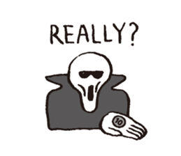 Death, then Partly Cat sticker #10644658