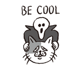 Death, then Partly Cat sticker #10644671