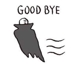 Death, then Partly Cat sticker #10644676