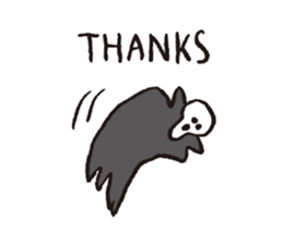 Death, then Partly Cat sticker #10644679