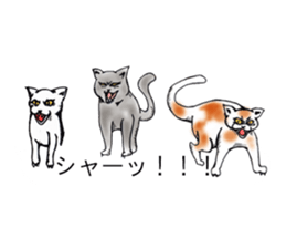 Cat covered balloon sticker #10644964