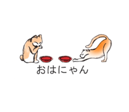 Cat covered balloon sticker #10644965