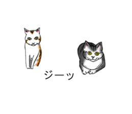 Cat covered balloon sticker #10644969