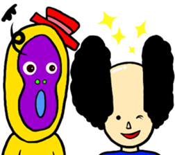 Gorilla and Afro3 sticker #10645046