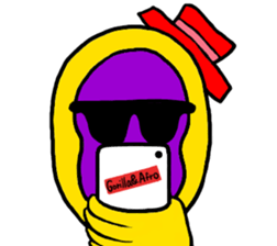 Gorilla and Afro3 sticker #10645055
