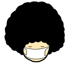 Gorilla and Afro3 sticker #10645056