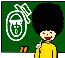 Gorilla and Afro3 sticker #10645065