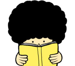 Gorilla and Afro3 sticker #10645066