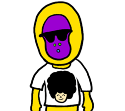 Gorilla and Afro3 sticker #10645067