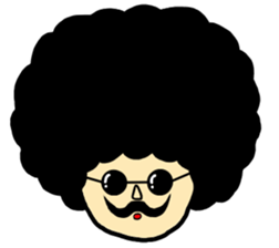 Gorilla and Afro3 sticker #10645072