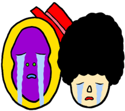 Gorilla and Afro3 sticker #10645078