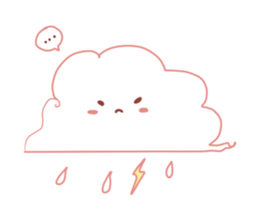 Cute Pink Weather sticker #10645124