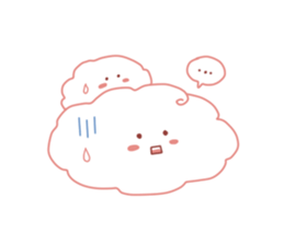 Cute Pink Weather sticker #10645135