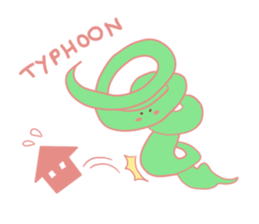 Cute Pink Weather sticker #10645137