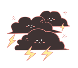 Cute Pink Weather sticker #10645144