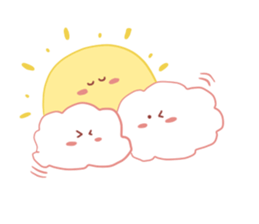 Cute Pink Weather sticker #10645146