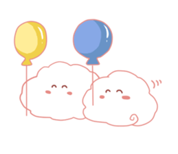 Cute Pink Weather sticker #10645150