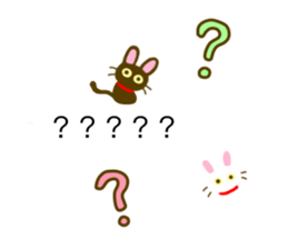 Black Cat And White Cat Balloon sticker #10646456