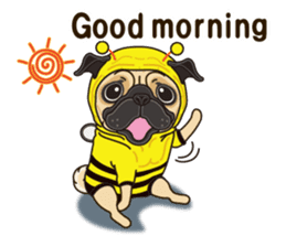 A sticker willingly. Pug (English) sticker #10646560