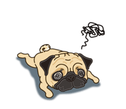 A sticker willingly. Pug (English) sticker #10646581
