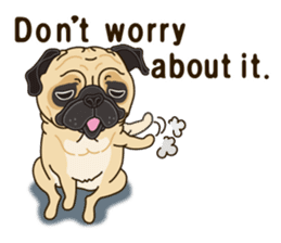 A sticker willingly. Pug (English) sticker #10646583