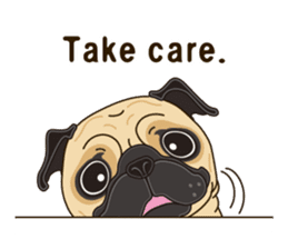 A sticker willingly. Pug (English) sticker #10646598