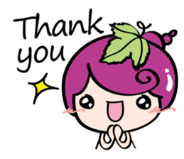 Grape Girl sticker #10646726