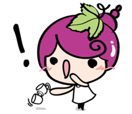 Grape Girl sticker #10646732