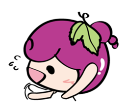 Grape Girl sticker #10646735