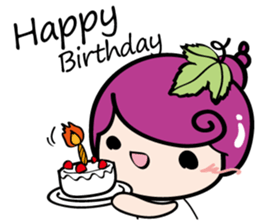 Grape Girl sticker #10646742