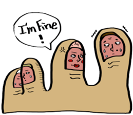 Toes 2 sticker #10646806