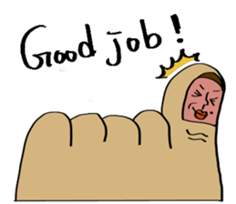 Toes 2 sticker #10646813