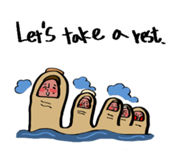 Toes 2 sticker #10646814