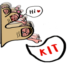 Toes 2 sticker #10646823