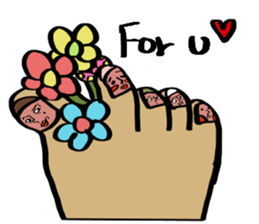 Toes 2 sticker #10646834