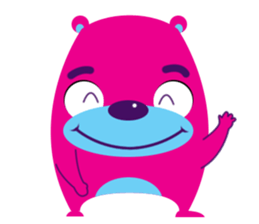 Funny Fat Bear sticker #10647000