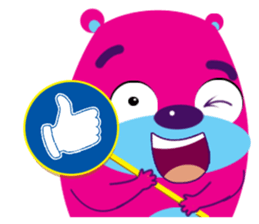 Funny Fat Bear sticker #10647001