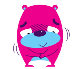 Funny Fat Bear sticker #10647002