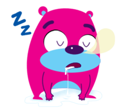 Funny Fat Bear sticker #10647005