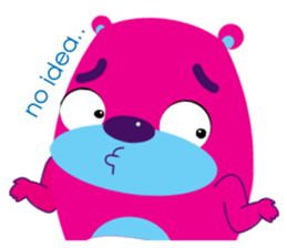 Funny Fat Bear sticker #10647010