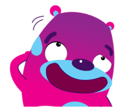 Funny Fat Bear sticker #10647011