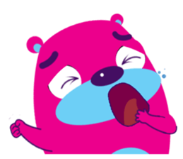 Funny Fat Bear sticker #10647014