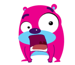 Funny Fat Bear sticker #10647020